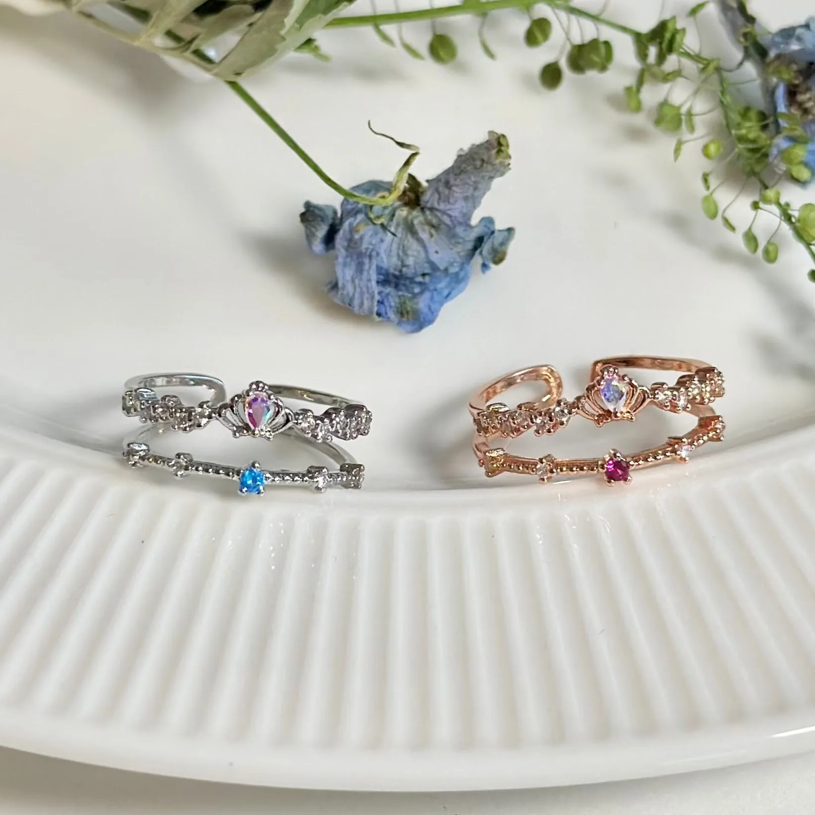Silver Tiara Ring - Valentina
