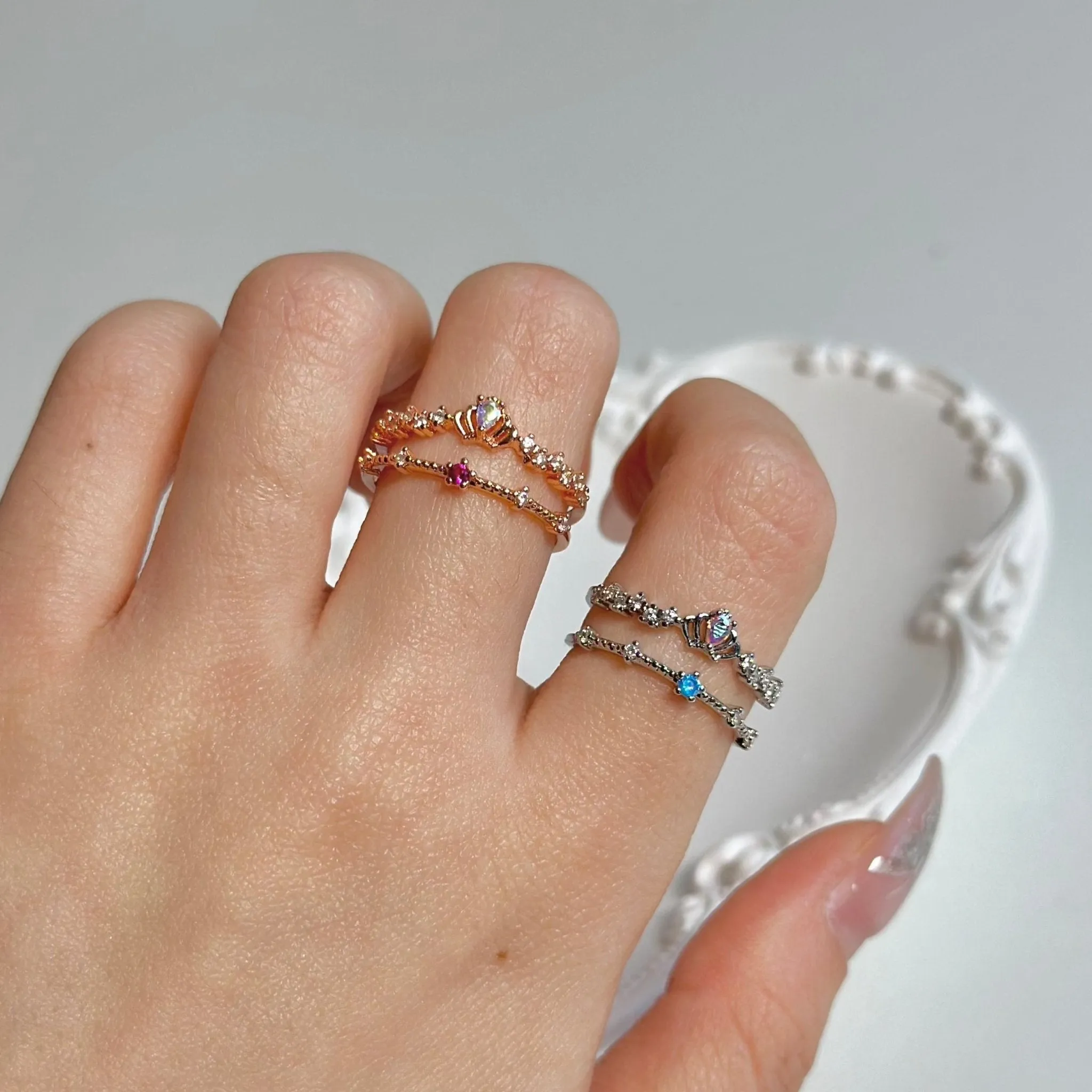 Silver Tiara Ring - Valentina