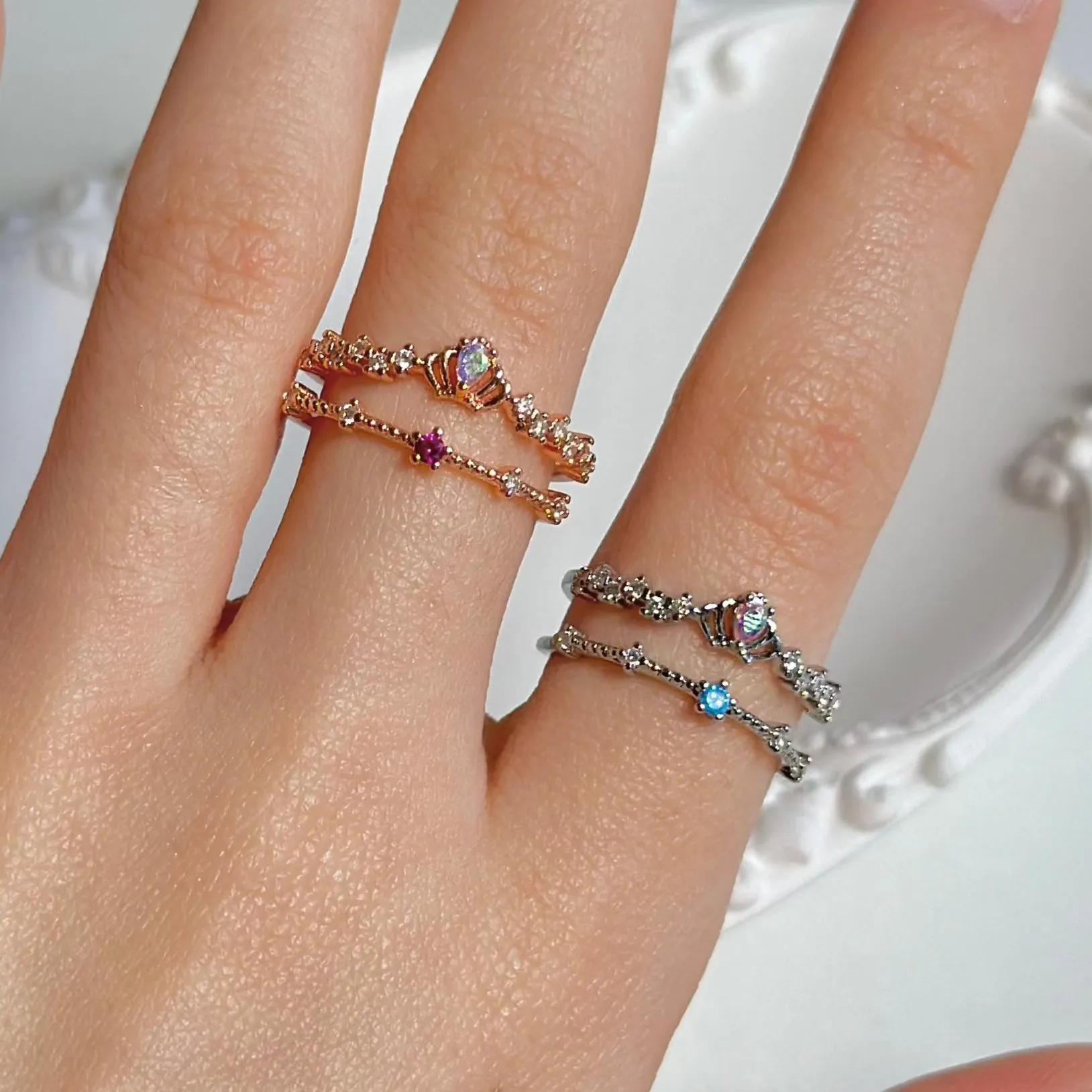 Silver Tiara Ring - Valentina