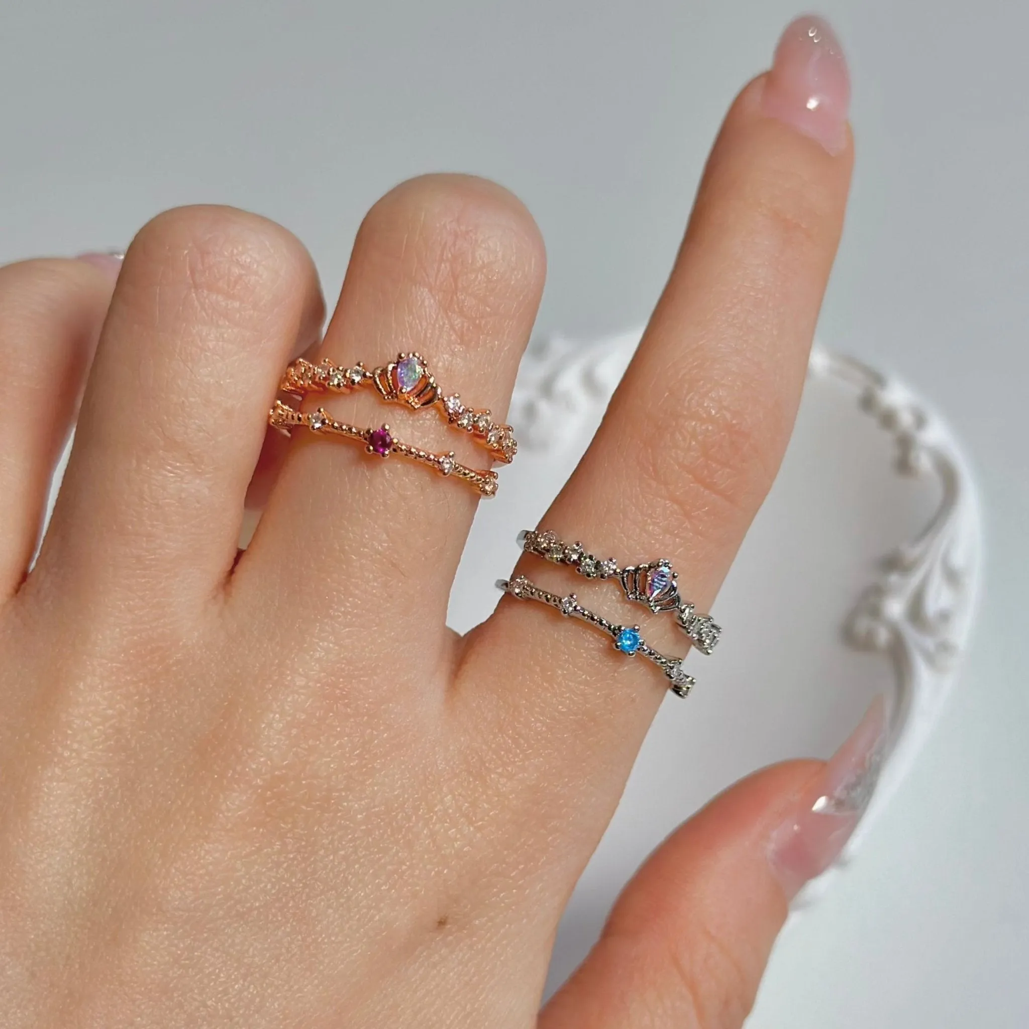 Silver Tiara Ring - Valentina