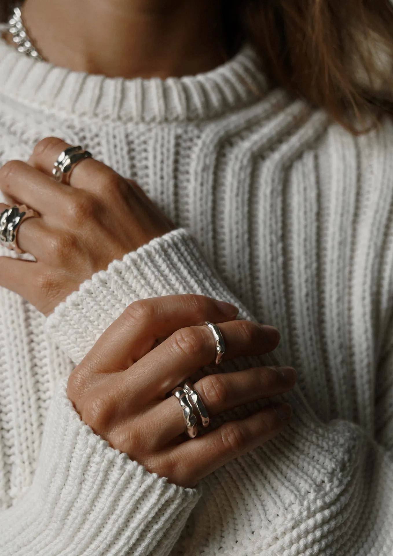 Skinny Vertex Ring Silver