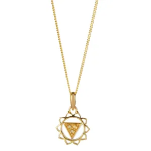 Solar Plexus Chakra Necklace - Gold