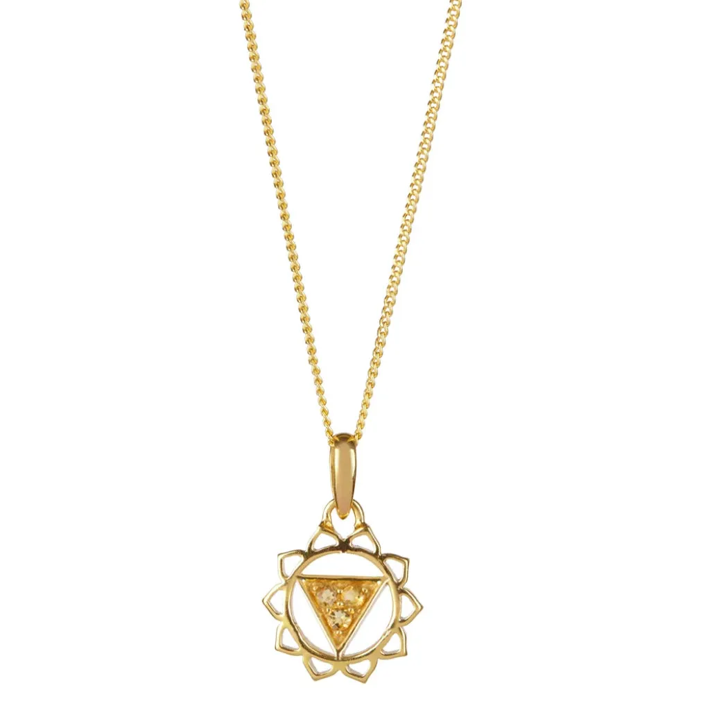 Solar Plexus Chakra Necklace - Gold