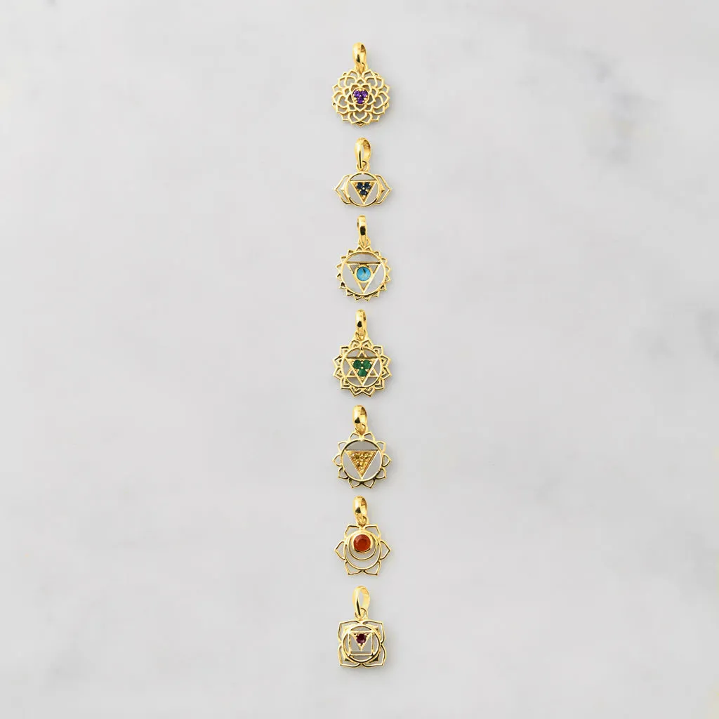Solar Plexus Chakra Necklace - Gold