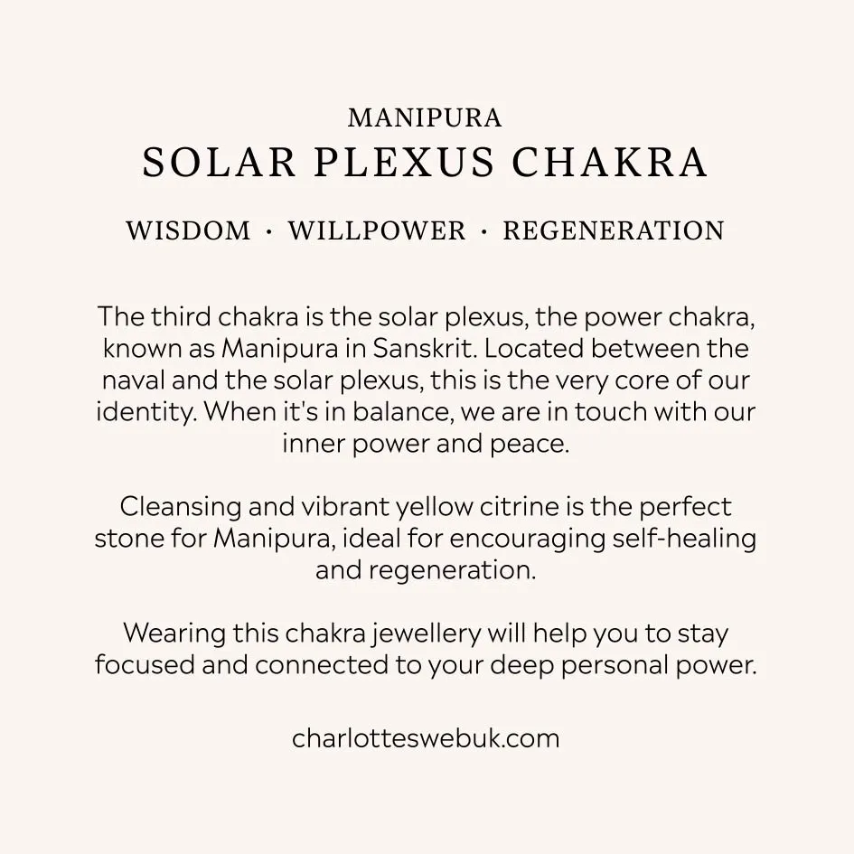 Solar Plexus Chakra Pendant
