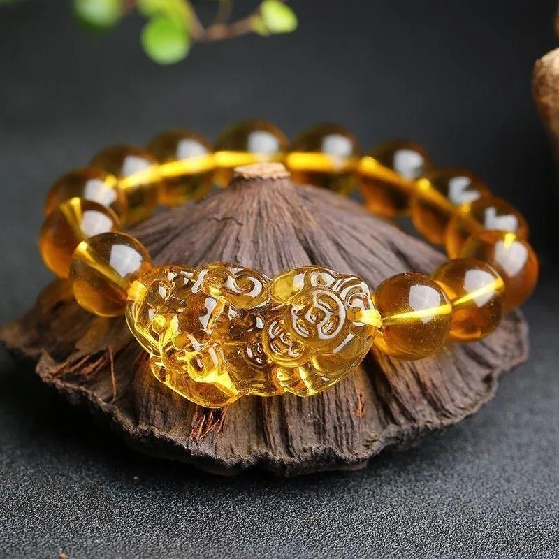 [Special Package] Natural Citrine Pi Xiu Wealth Bracelets (2 Units)