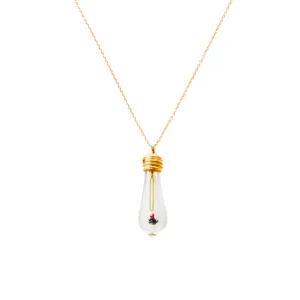 Tiny 18k Yellow Lightkeeper w/Stones