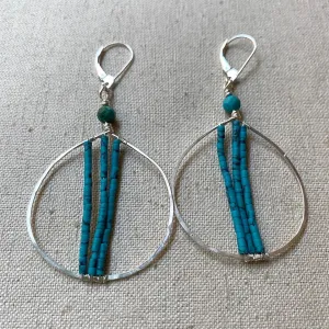 Turquoise Bombshell Earrings