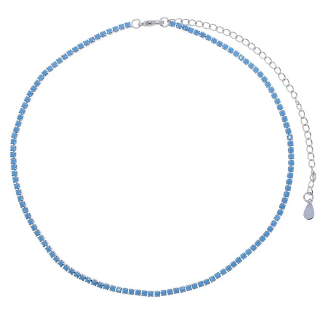 Turquoise Tennis Necklace
