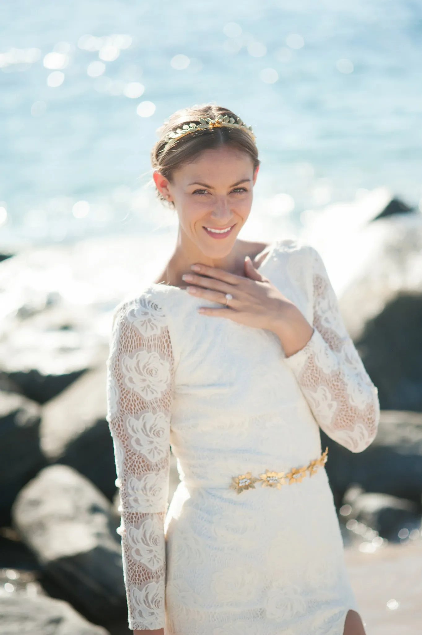 two roses nature crown headband HP170612  Maeve