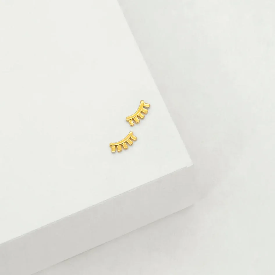 Wink Stud Earrings - Gold
