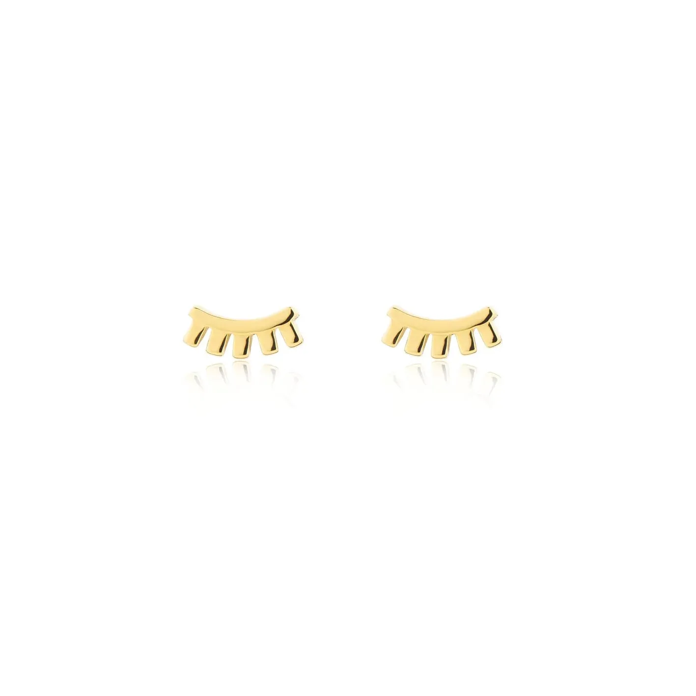 Wink Stud Earrings - Gold
